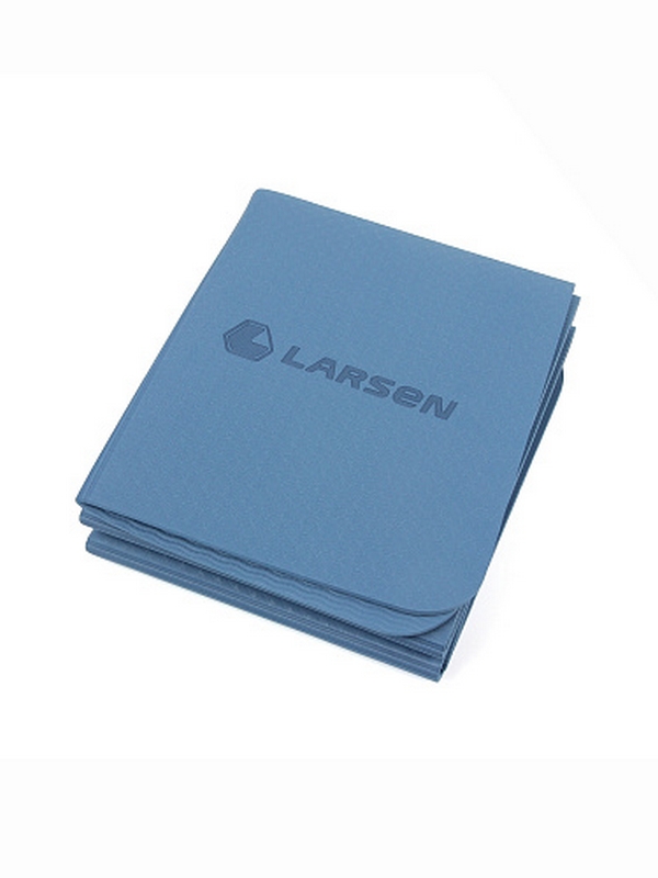 Коврик для йоги и фитнеса складной, TPE, 183х61х0,6см Larsen ECE 072 синий 600_800