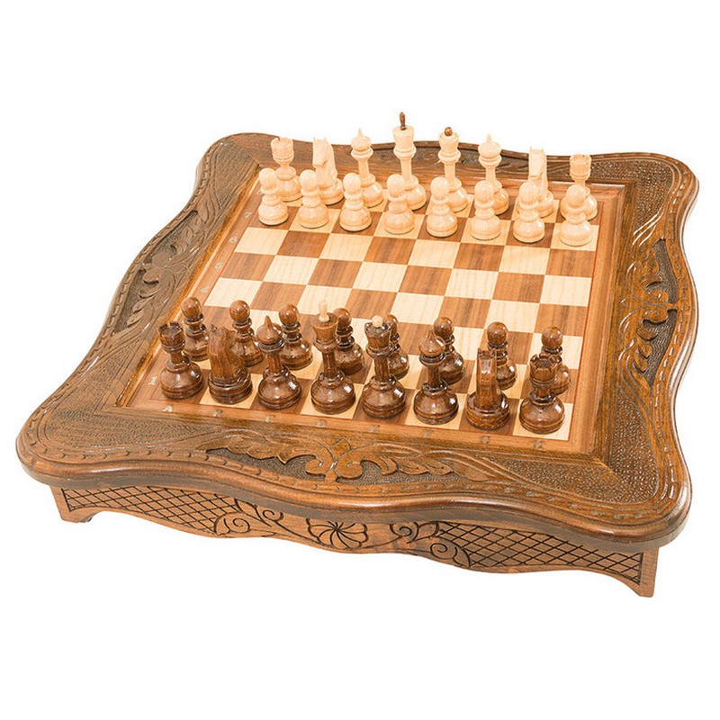 Шахматы резные Haleyan в ларце 50 kh141 - фото 1