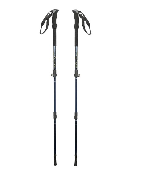 Палки для ходьбы треккинговые раздвижные с удлиненной ручкой 105-135 см Techteam TT HIMALAYAS NN001649 Blue - фото 1