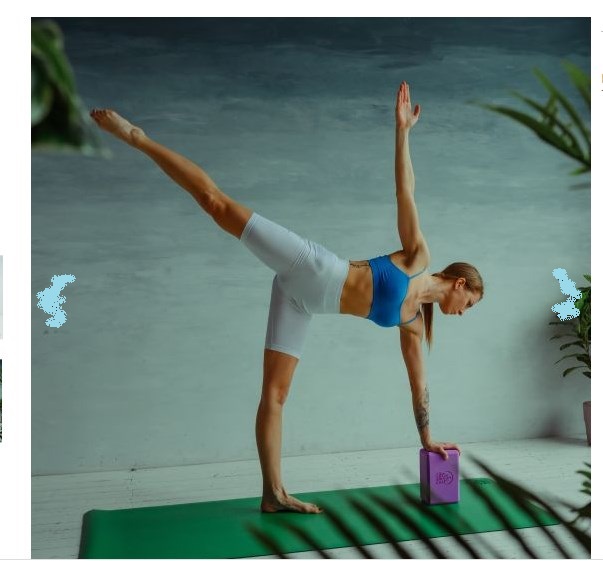 Блок для йоги Intex EVA Yoga Block YGBK-BL137 18,5x6,8x4 см, синий 603_561