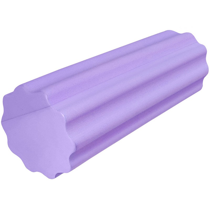 Ролик массажный для йоги Sportex 30х15см B31596 фиолетовый 800_800