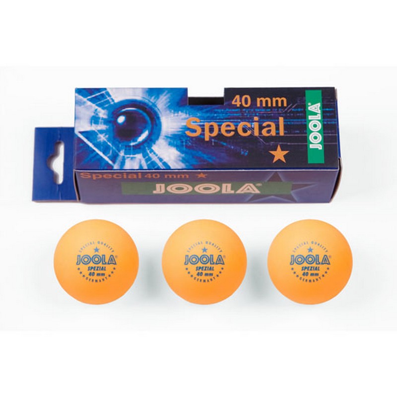 Мячи для настольного тенниса Joola Spezial 44060, 3 штуки, оранжевый - фото 1