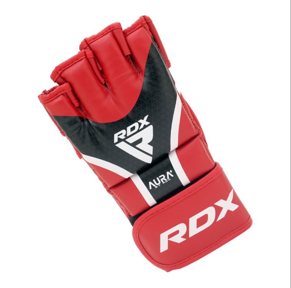 Перчатки RDX Grappking Aura Plus GGR-T17RB красный\черный 1200_1189
