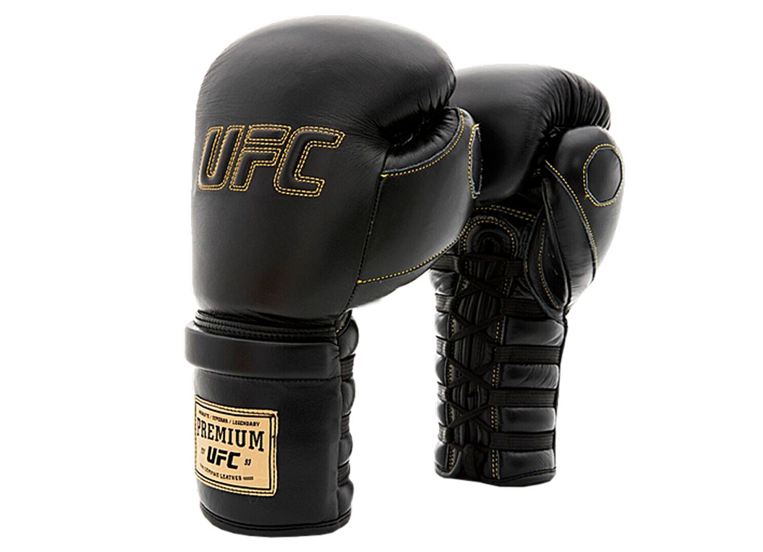 фото Премиальные тренировочные перчатки на шнуровке-bk,8oz ufc pro prem uhk-75042