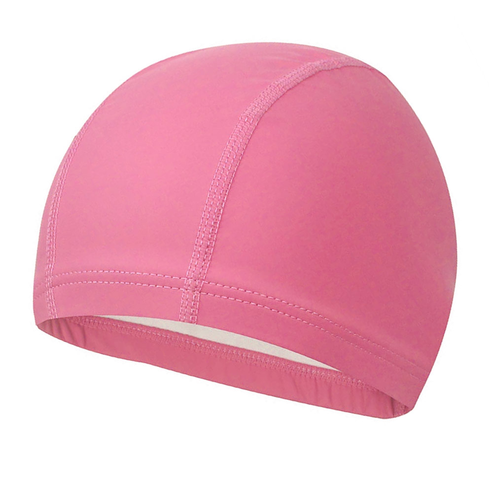 Купить Шапочка для плавания одноцветная ПУ (светло розовая) Sportex E39701,