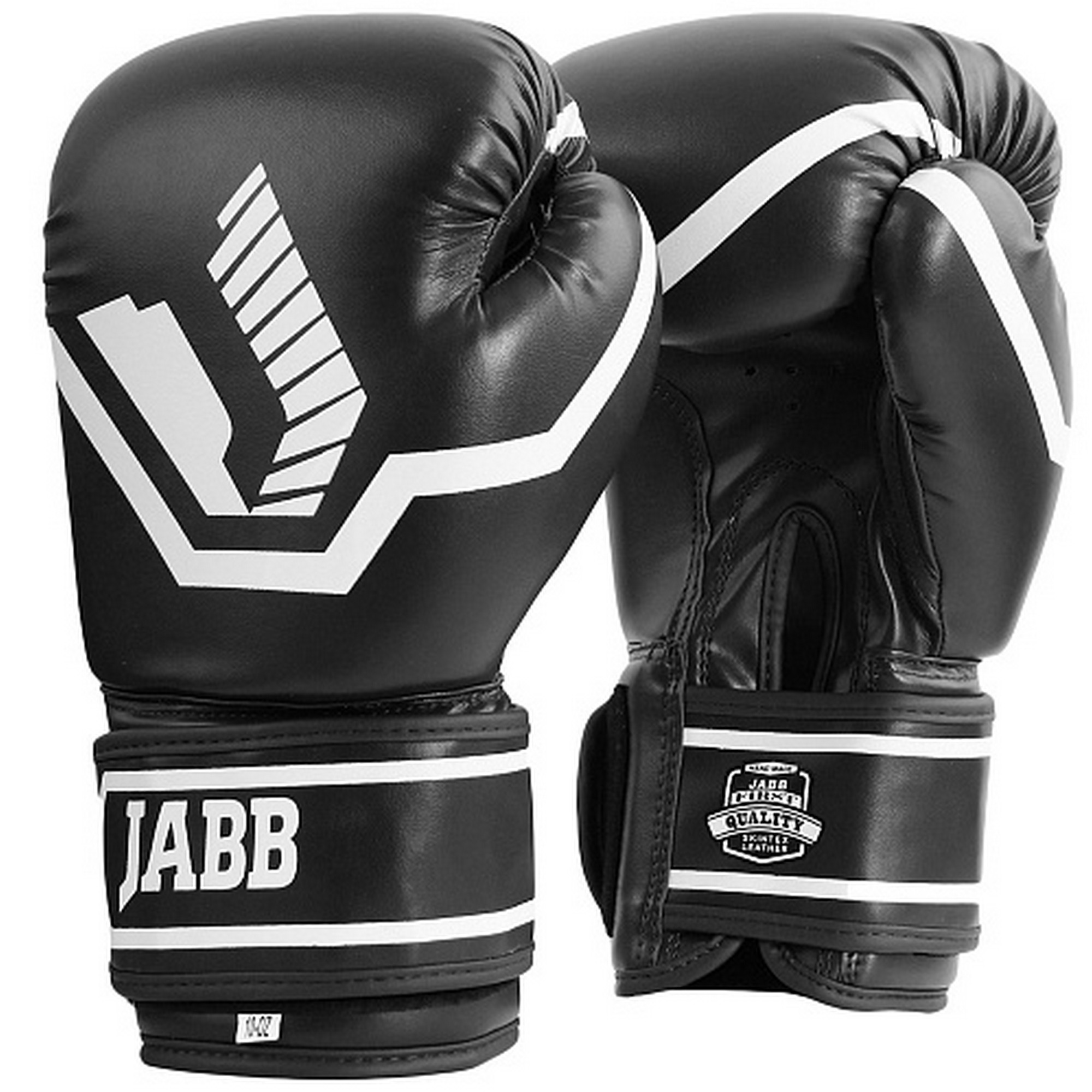 Перчатки боксерские (иск.кожа) 6ун Jabb JE-2015/Basic 25 черный 2000_2000
