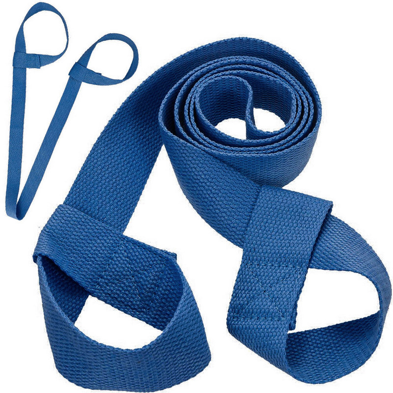 Ремень-стяжка универсальная для йога ковриков и валиков Sportex B31604 (синий) 800_800