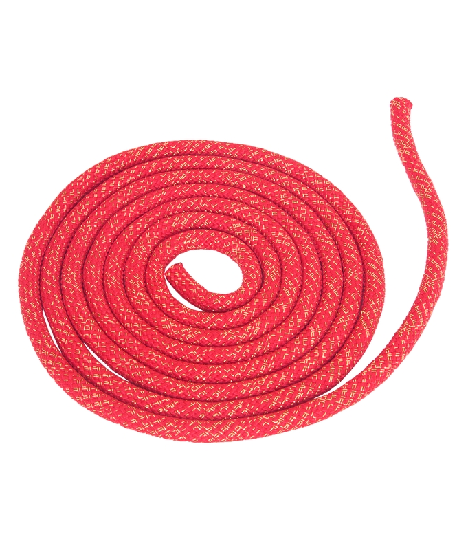 фото Скакалка для художественной гимнастики 3м pro rgj-103, красный nobrand