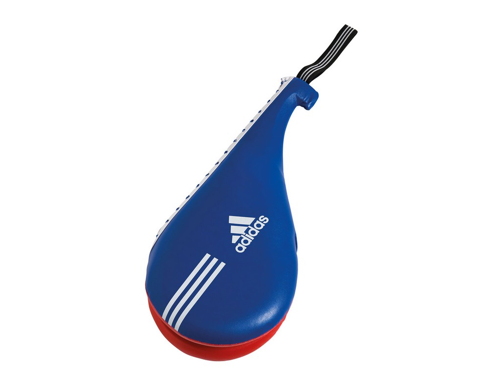 фото Ракетка для тхэквондо двойная adidas maya double target mitt сине-красная aditdt03