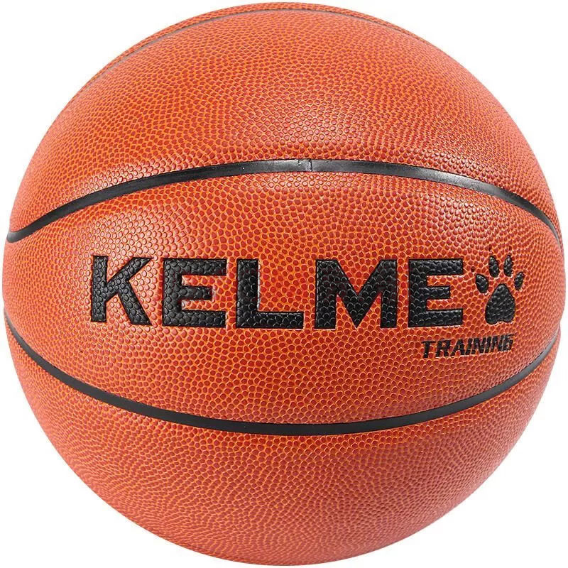 Купить Мяч баскетбольный Kelme 8202QU5001-217, р. 7, 8 пан., ПУ, нейлон. корд, бутил. камера, ярко-коричневый,