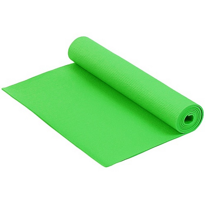 Коврик для фитнеса и йоги Larsen PVC зеленый р173х61х0,6см (повыш плотн) 700_700