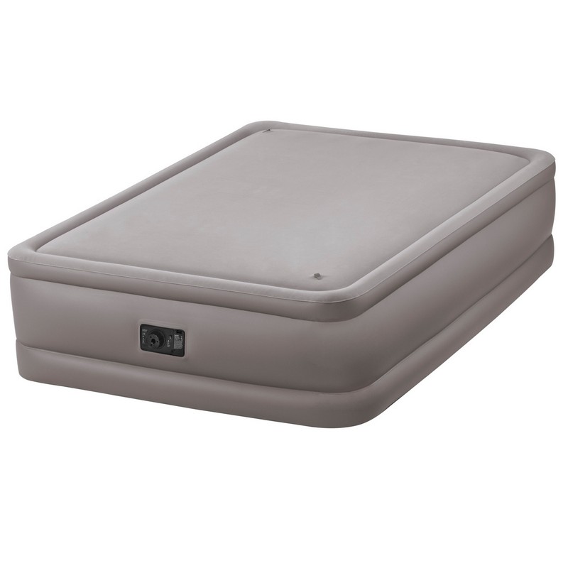фото Надувная кровать intex foam top airbed, queen, со встроенным насосом, 203x152x51 см 64470