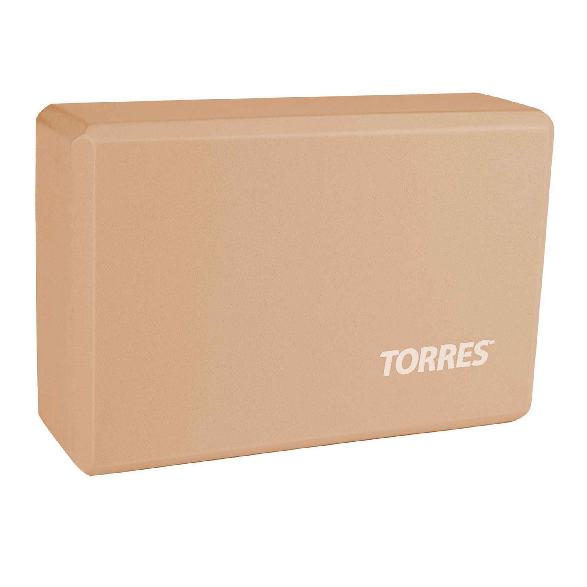 Блок для йоги Torres материал ЭВА, 8x15x23 см YL8005P пудровый - фото 1