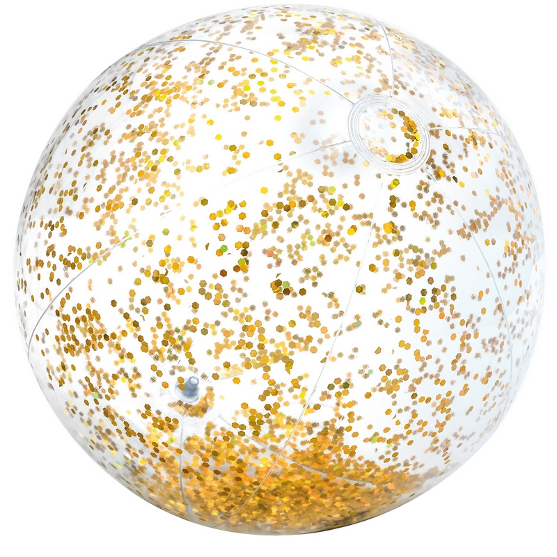 Пляжный мяч Intex Прозрачный блеск два вида 58070 800_800