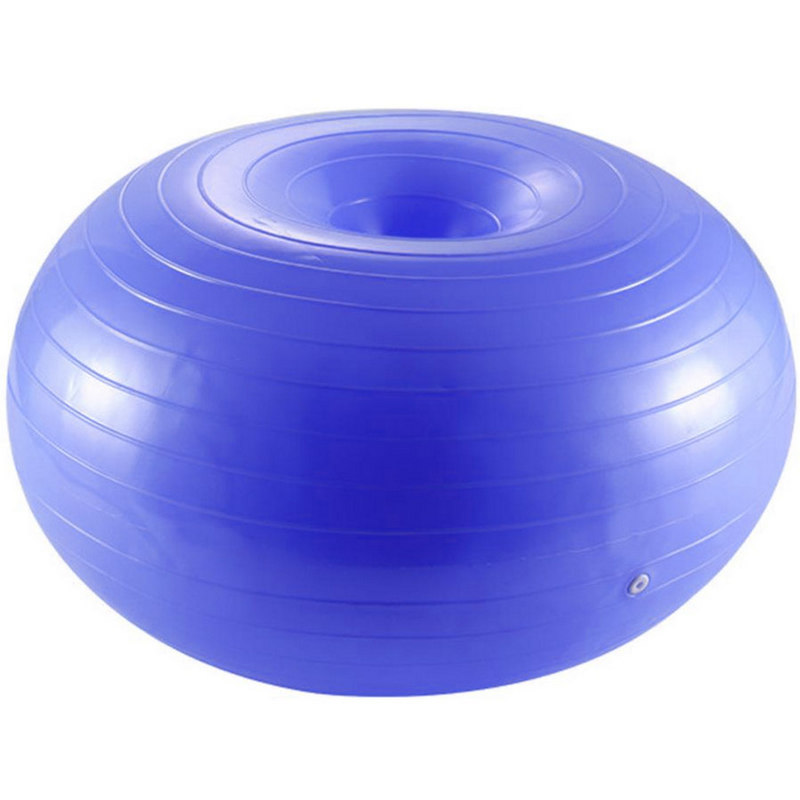 Купить Мяч для фитнеса фитбол-пончик 60 см (синий) Sportex FBD-60-1,