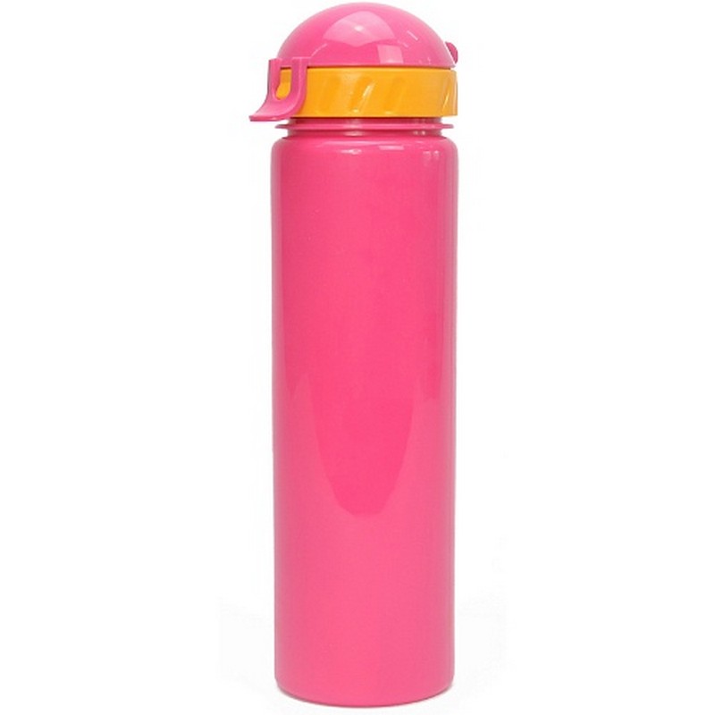 фото Бутылка для воды bool-bool с трубочкой lifestyle со шнурком, 500 ml, straight, розовая nobrand