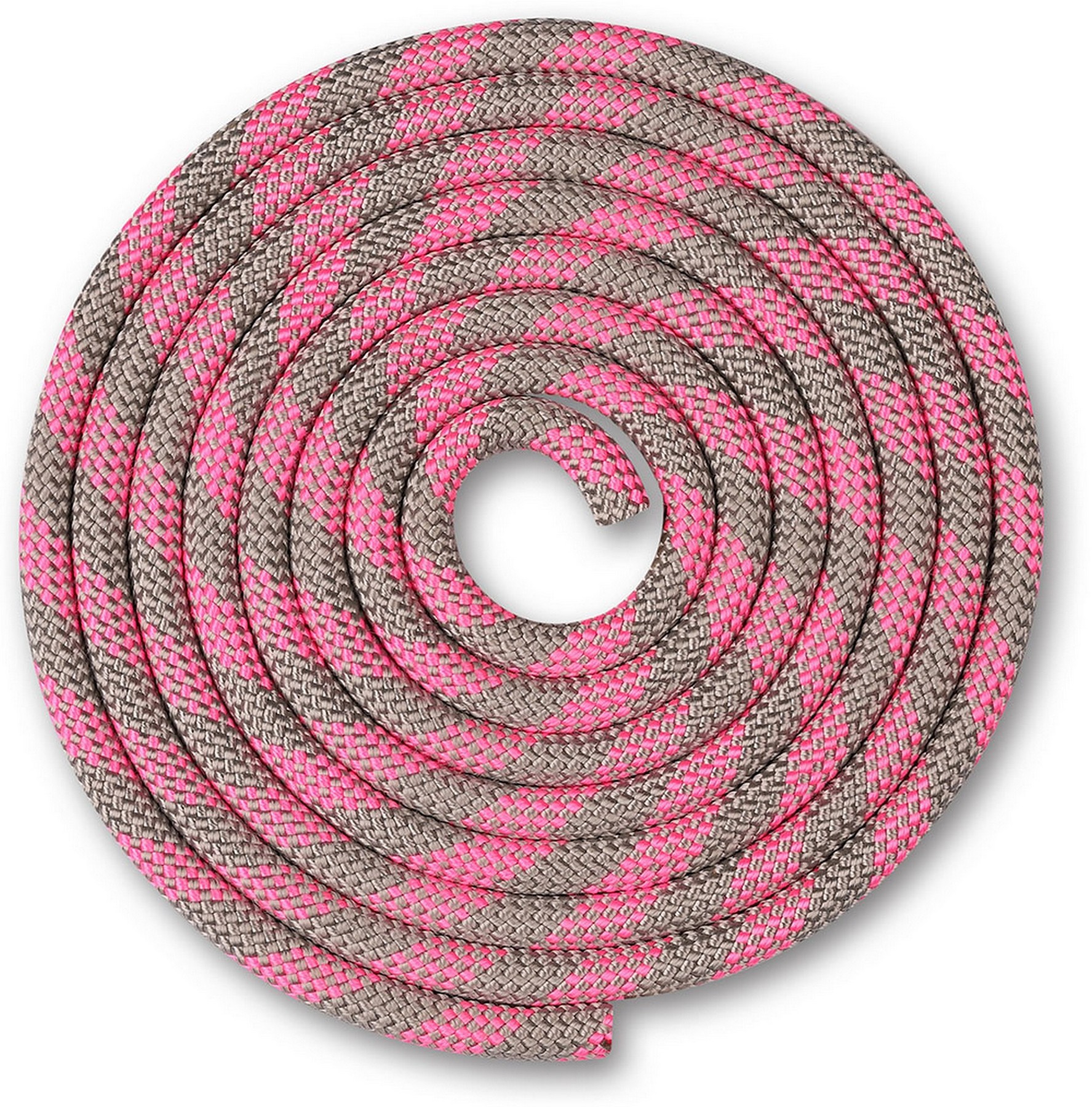 фото Скакалка гимнастическая утяжеленная indigo sm-360-gp серо-розовый