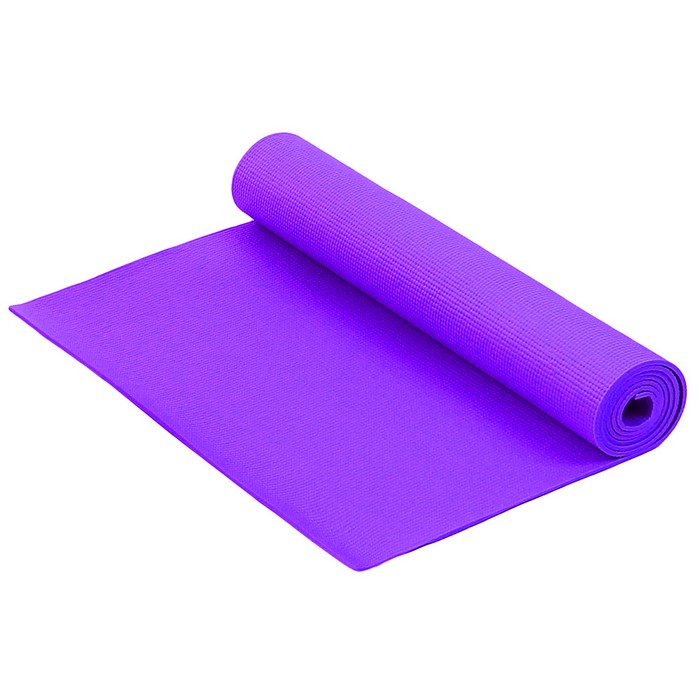 Коврик для фитнеса и йоги Larsen PVC фиолетовый р173х61х0,6см (повыш плотн) - фото 1