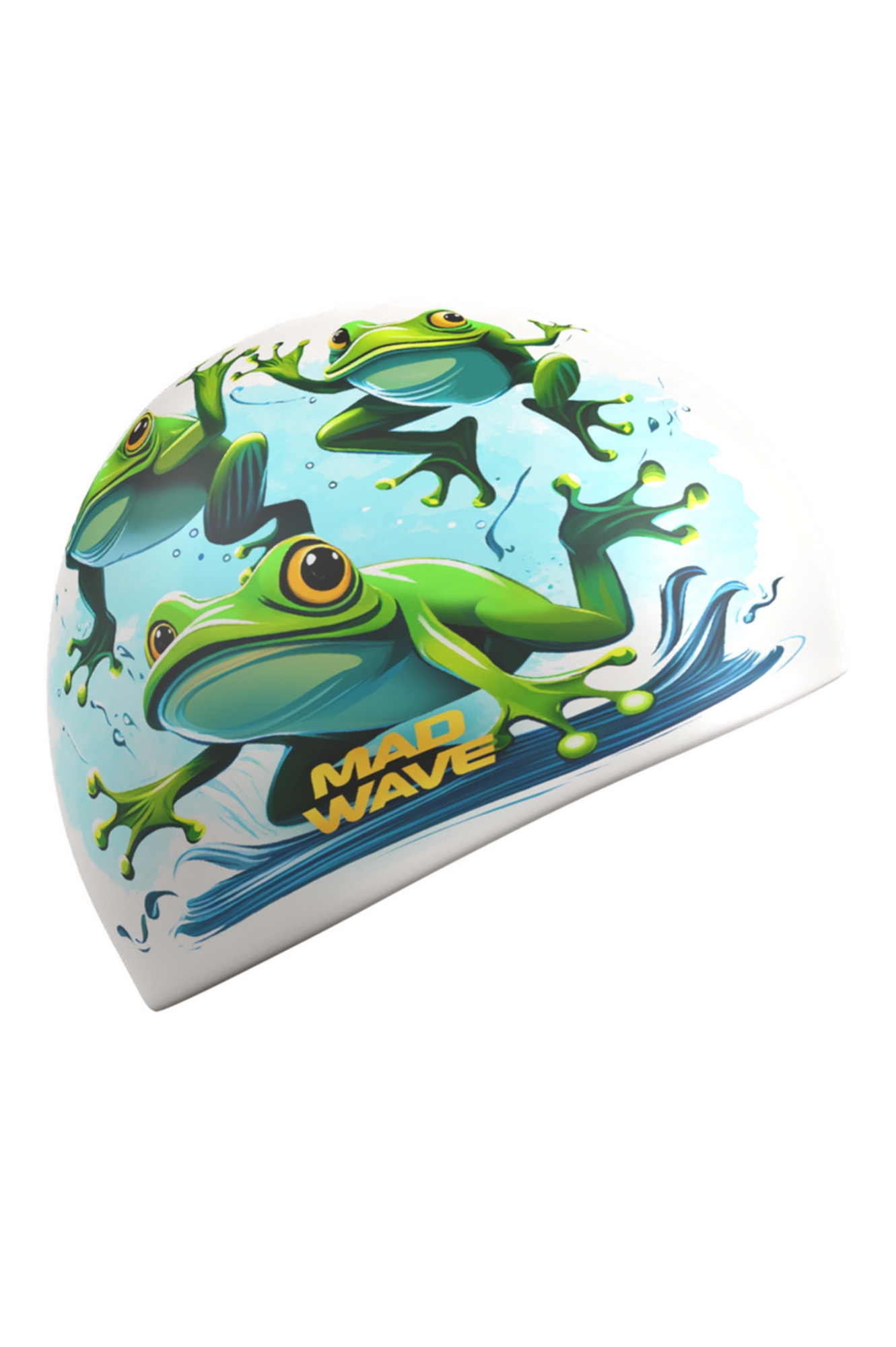 Силиконовая шапочка Mad Wave Frogs HQ M0554 08 0 00W Белый 1331_2000