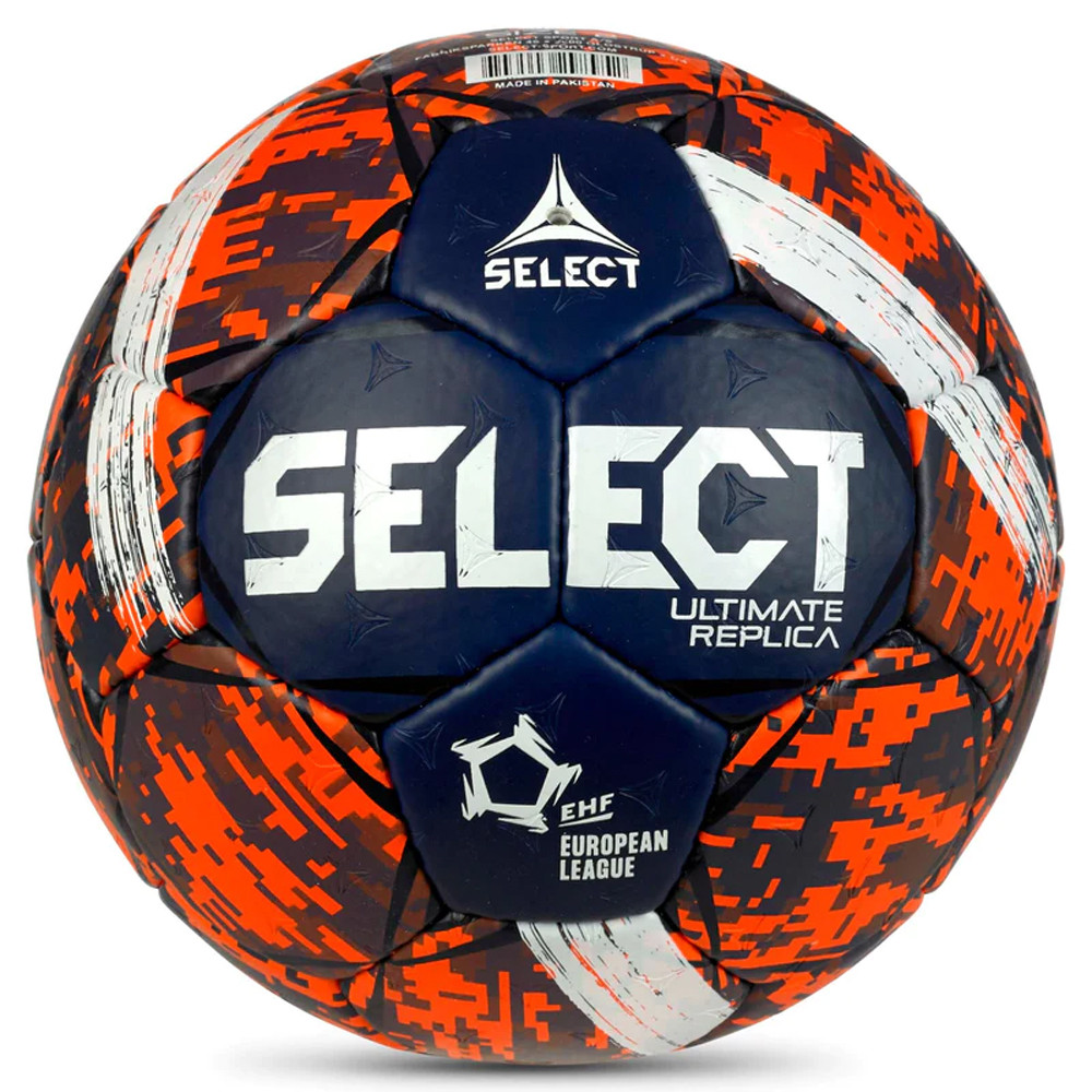 Мяч гандбольный Select Ultimate Replica v23, 3572858495, р.3 (Jr), EHF Appr, ПУ, руч.сш, сине-оранжевый