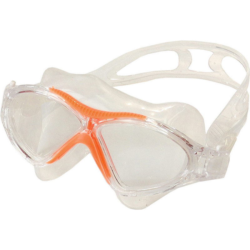 Купить Очки маска для плавания взрослая (оранжевые) Sportex E36873-4,