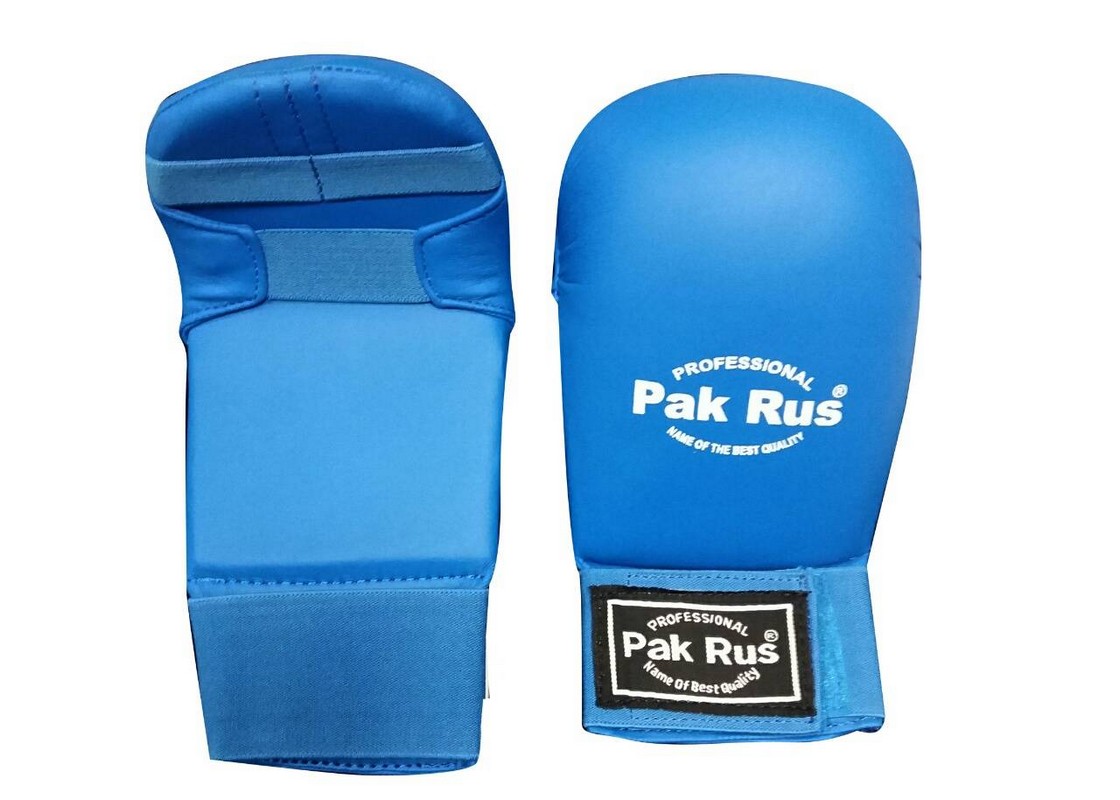 Перчатки для каратэ Pak Rus PR-09-002 синие,  - купить со скидкой
