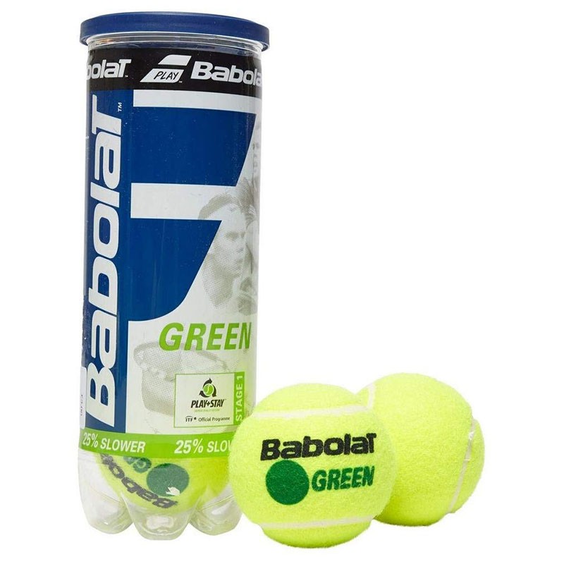 Купить Мячи для большого тенниса Babolat Green 501066 3 шт желто-зеленый,