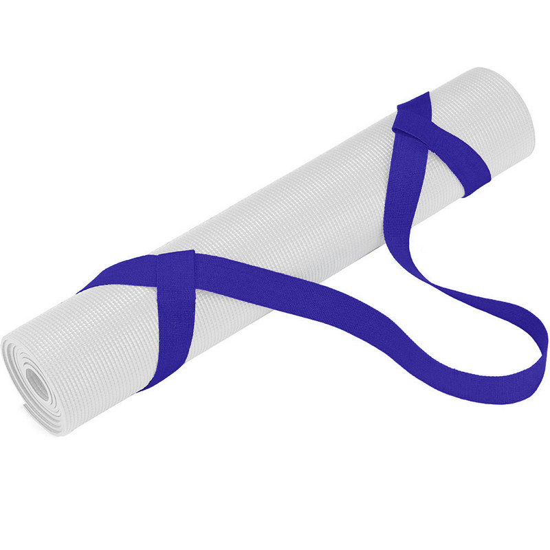 Ремень-стяжка универсальная для йога ковриков и валиков Sportex B31604 (синий) 800_800