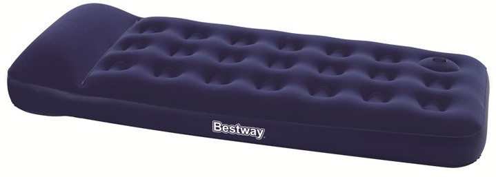 Купить Надувной матрас Bestway Easy Inflate Flocked Air Bed(Single) 185х76х28 см, встроенный насос 67223,