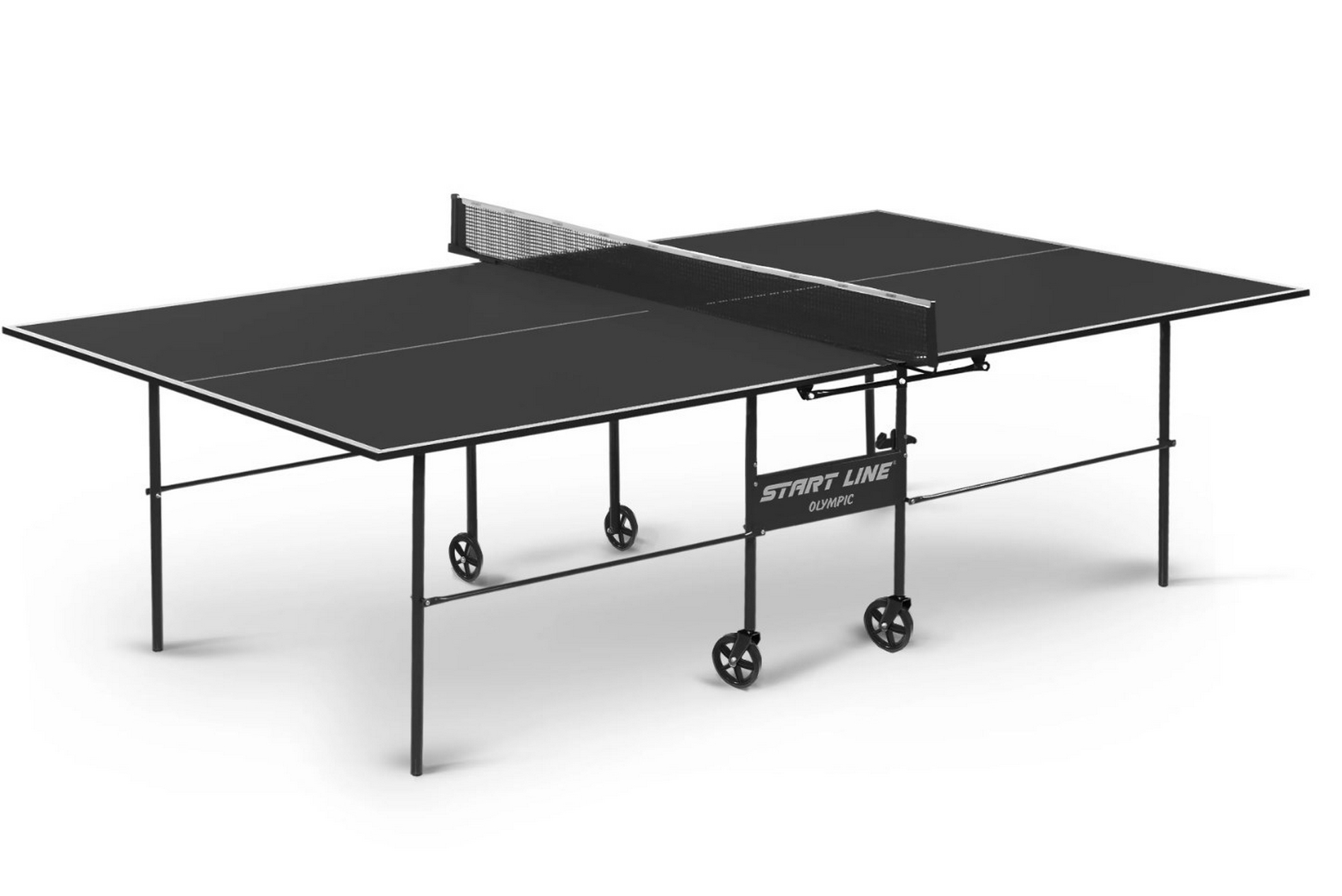 Теннисный стол с сеткой Start Line Olympic 6021-2 Black 2000_1335