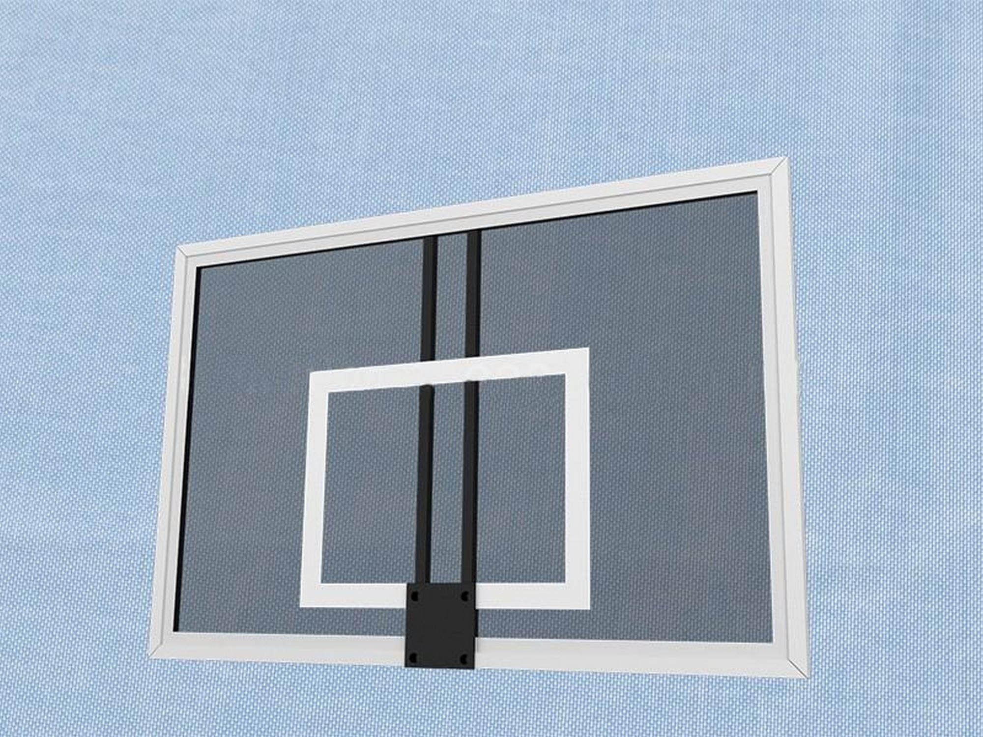 фото Щит баскетбольный тренировочный гимнаст закаленное стекло 10 мм. avix, 1200х900 мм. на металлической раме 2.62