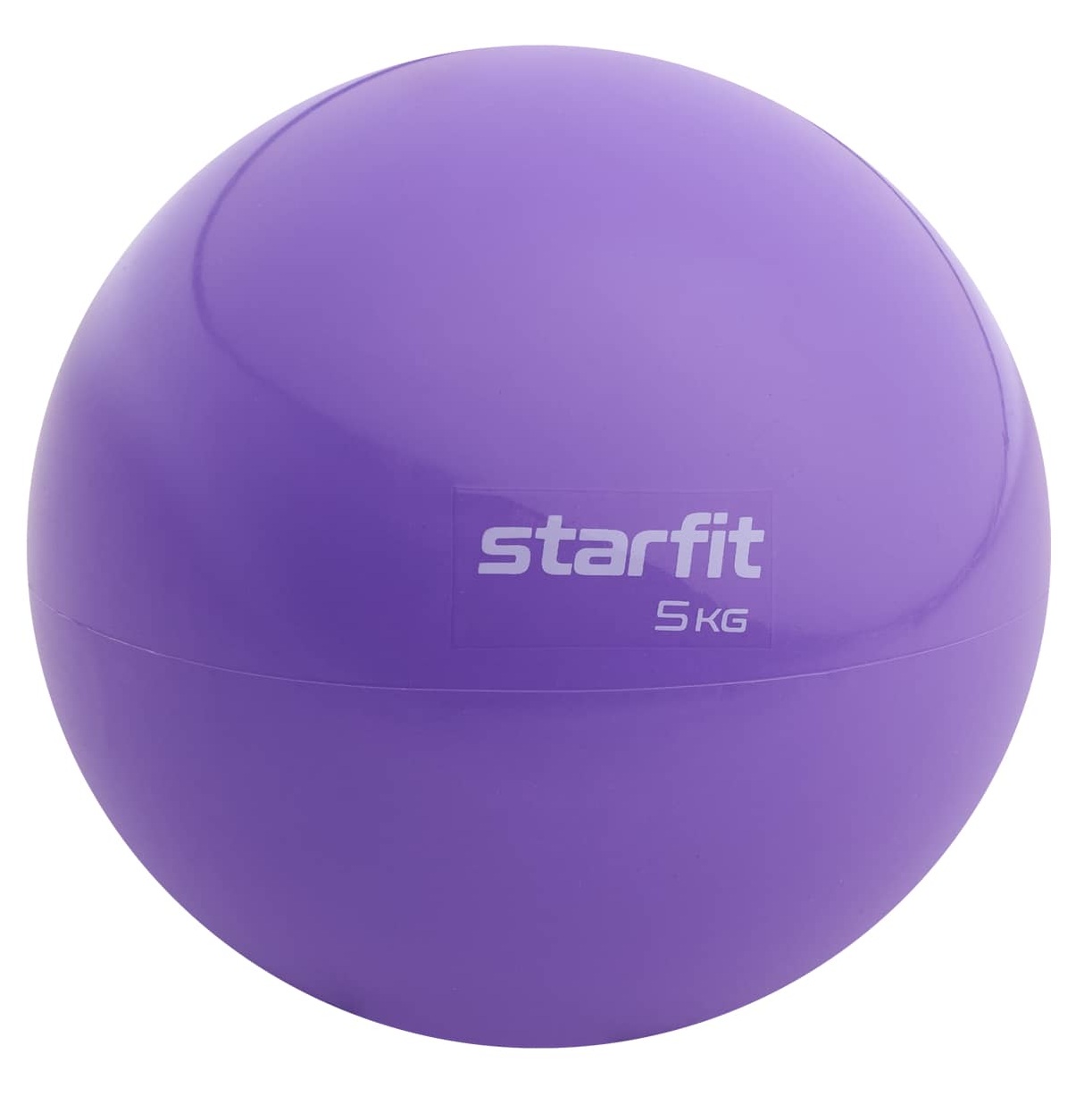 Купить Медбол 5 кг Star Fit GB-703 фиолетовый пастель,