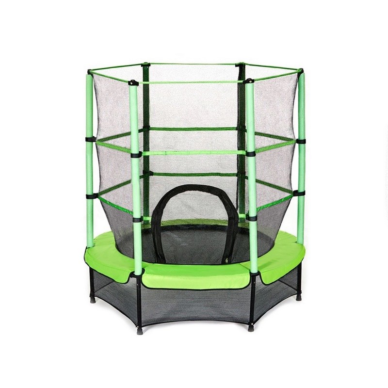 Батут с защитной cеткой Perfetto Spor Perfetto Sport 5, d140см, зеленый 800_800