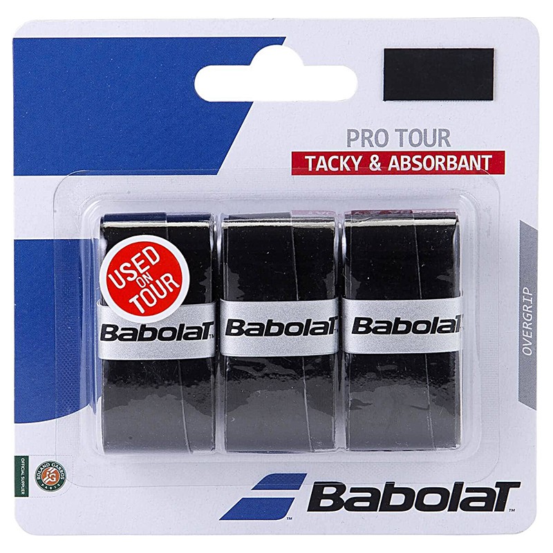 Овергрип Babolat Pro Tour X3, 653037-105, упак. по 3 шт, 0.6 мм, 115 см, черный