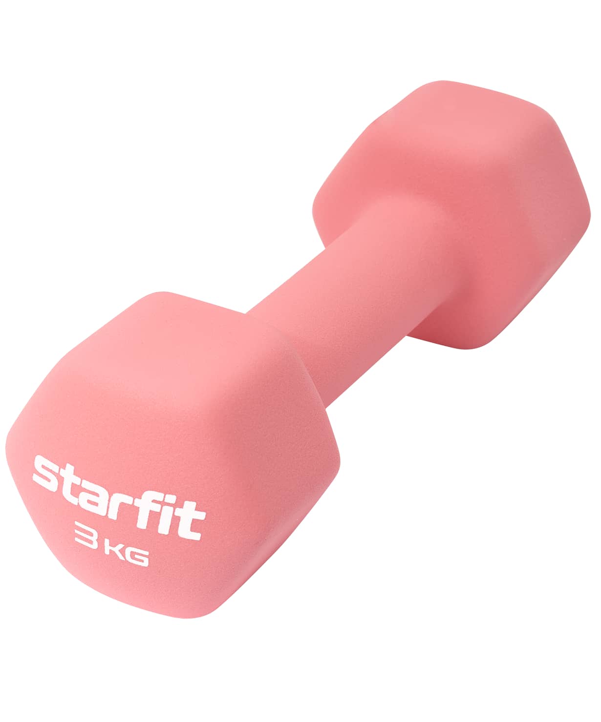 Гантель неопреновая Star Fit DB-201 3 кг, коралловый