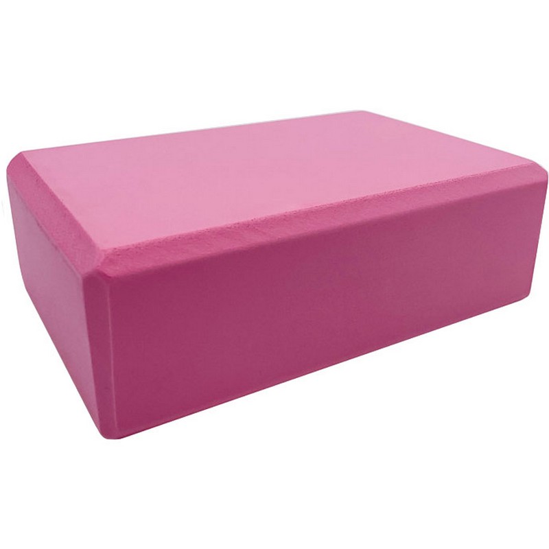 Купить Йога блок Sportex полумягкий, из вспененного ЭВА (A25576) BE100-9 розовый,