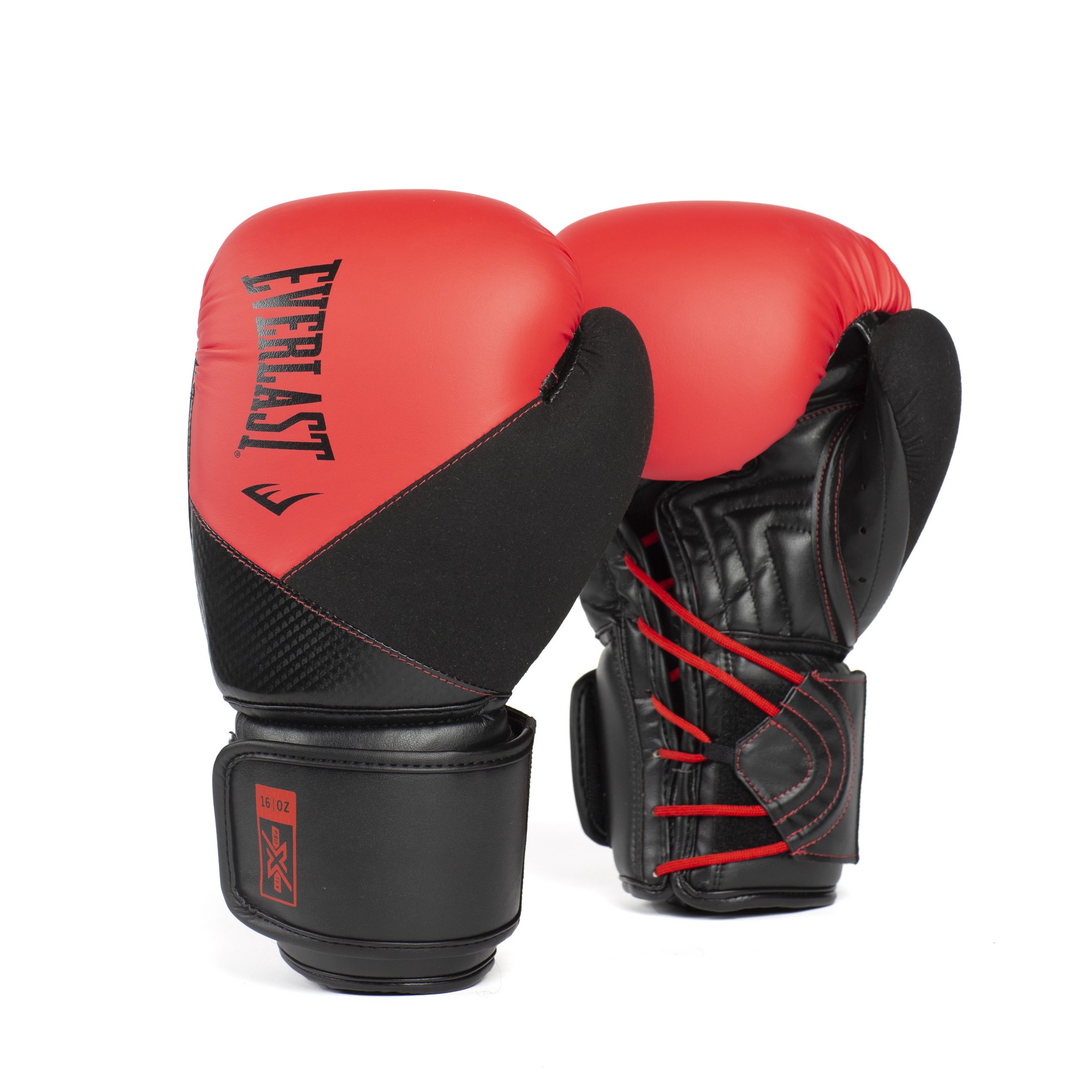 фото Перчатки тренировочные everlast protex pu 12oz p00003367 красный\черный