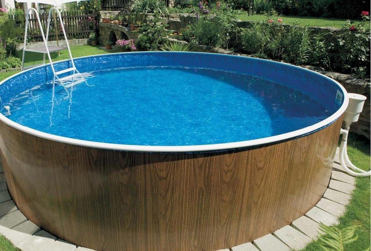Морозоустойчивый бассейн Azuro 403DL, круглый 5,5х1,2 м комплект Standart (фильтр Poolmagic) 1181_800