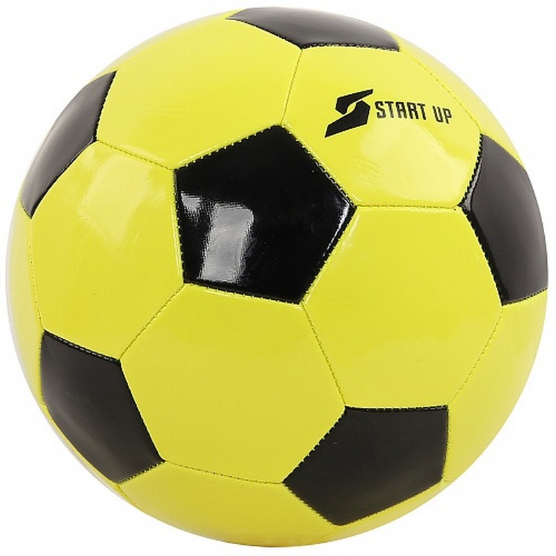 Купить Мяч футбольный для отдыха Start Up E5122 р.5 желтый-черный,