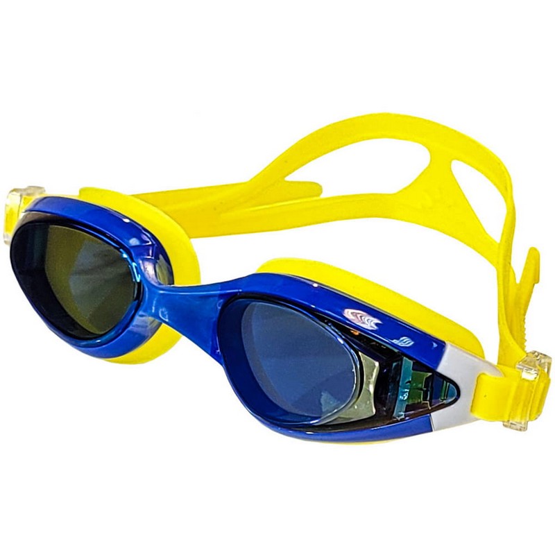 Купить Очки для плавания взрослые Sportex E36899-1 синежелтый,