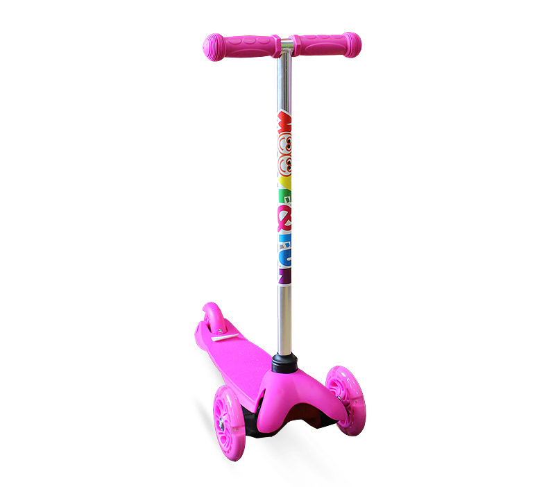 фото Самокат трехколесный moove fun mini led mf-mini-led розовый