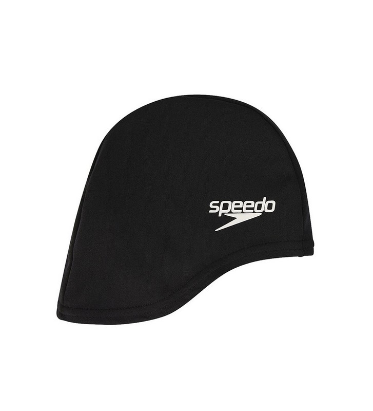 Купить Шапочка для плавания Speedo Polyester Cap Jr 8-710110001 черный,