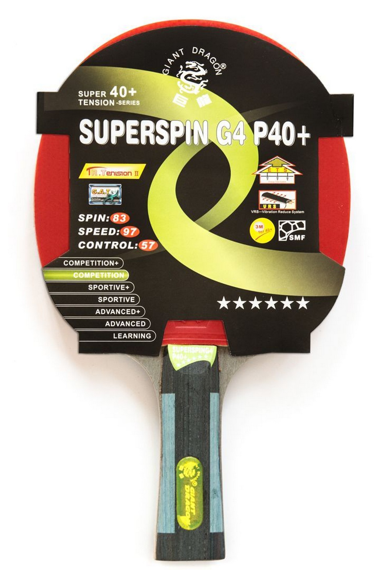 Купить Теннисная ракетка Weekend Dragon Superspin 6 Star New (анатомическая) 51.626.03.1,