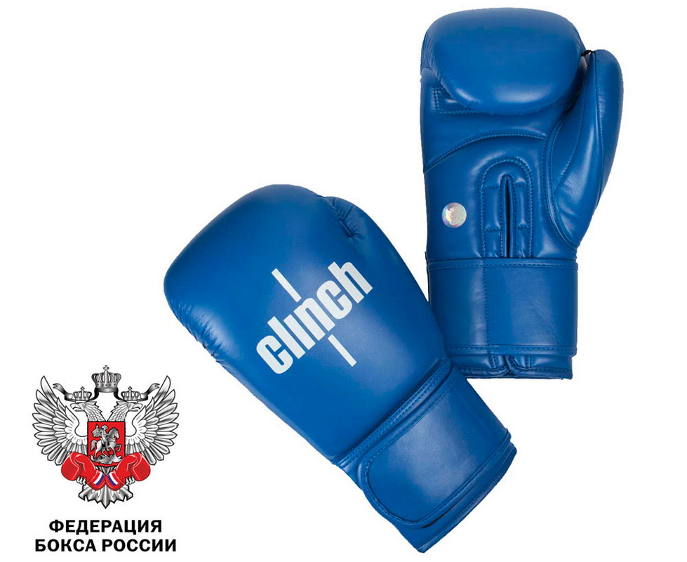 Боксерские перчатки Clinch Olimp синие C111 12 oz