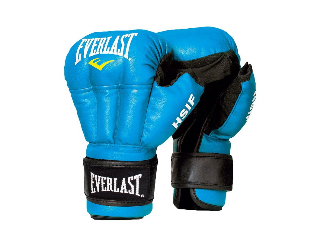 Купить Перчатки для рукопашного боя Everlast HSIF PU, синие 8 oz RF3208,