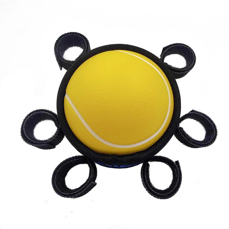 Купить Эспандер Sportex мяч d7см с креплением для пальцев E32604 желтый,