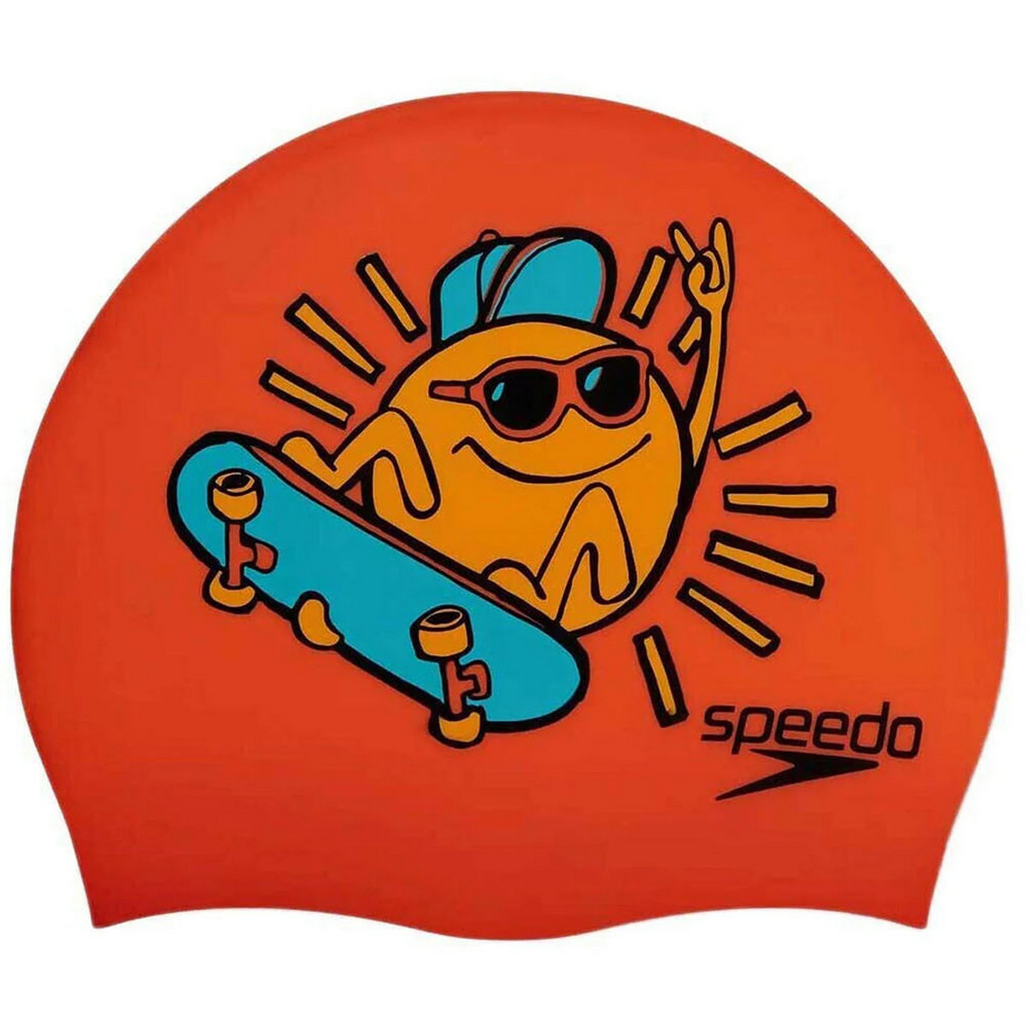 Шапочка для плавания детская Speedo Boom Silicone Cap Jr 8-0838615955 оранжевый