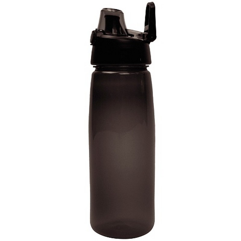 фото Бутылка для воды с автоматической кнопкой, 750 ml кк0189 черная nobrand