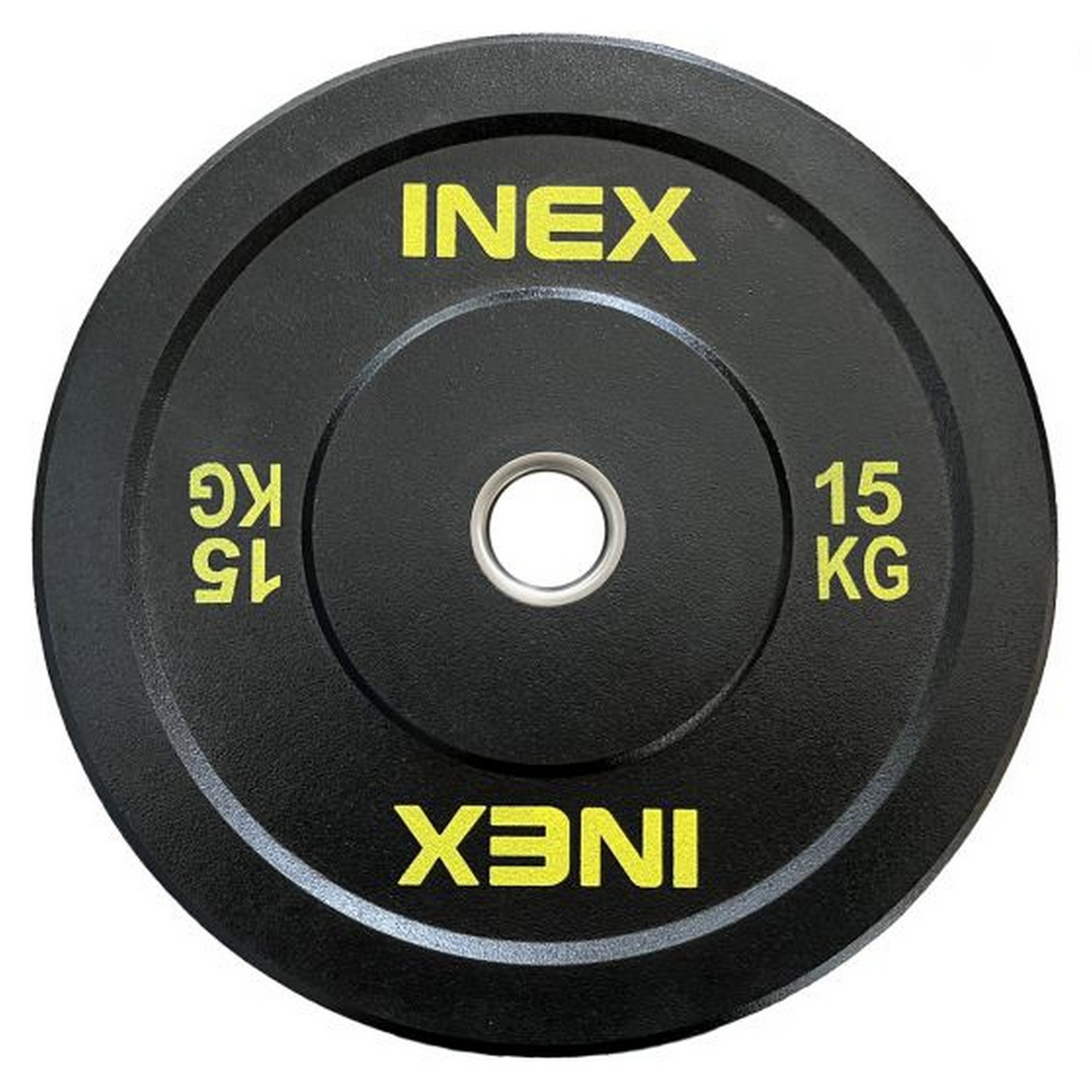 Бампированный диск 15кг Inex Hi-Temp TF-P4001-15 черный-желтый - фото 1