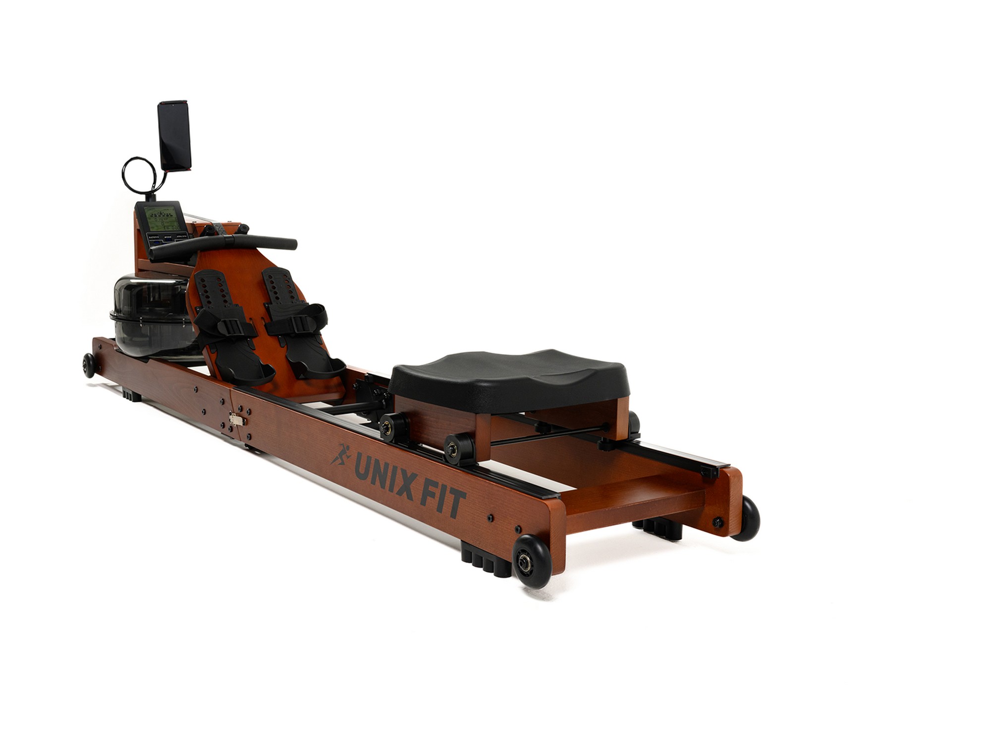 Гребной тренажер UnixFit Wood Rower Dark RM9000PDW 2000_1500